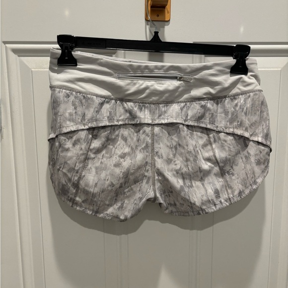 Lululemon Speed Up Short *2.5" City Breeze Alpine White Multi / Alpine White - Picture 4 of 5